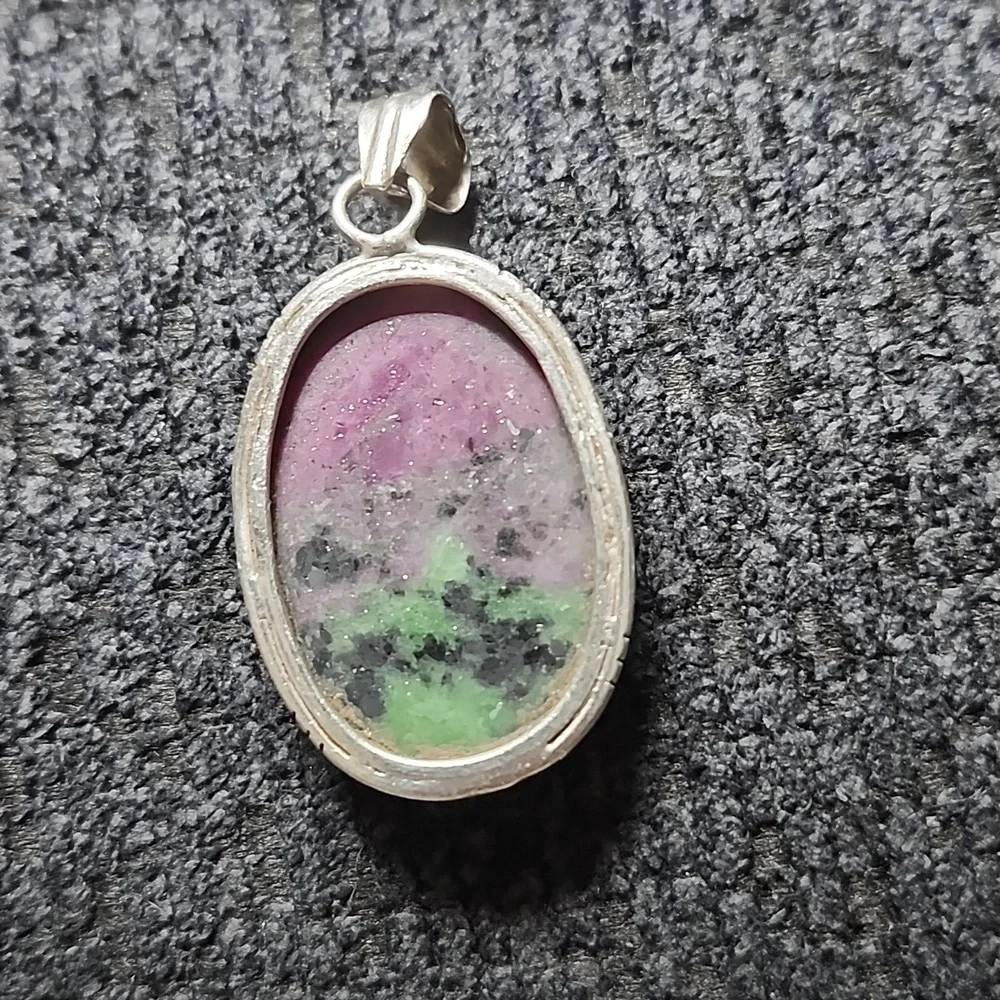 Ruby Zoisite Pendant - Picture 4 of 4